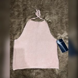 NWT Brand Melville Alyssa bubblegum pink halter